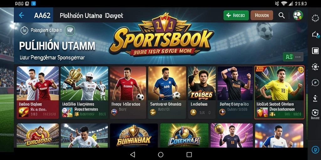 Tampilan menarik dari gameplay AA62 yang mengasyikkan di sportsbook.