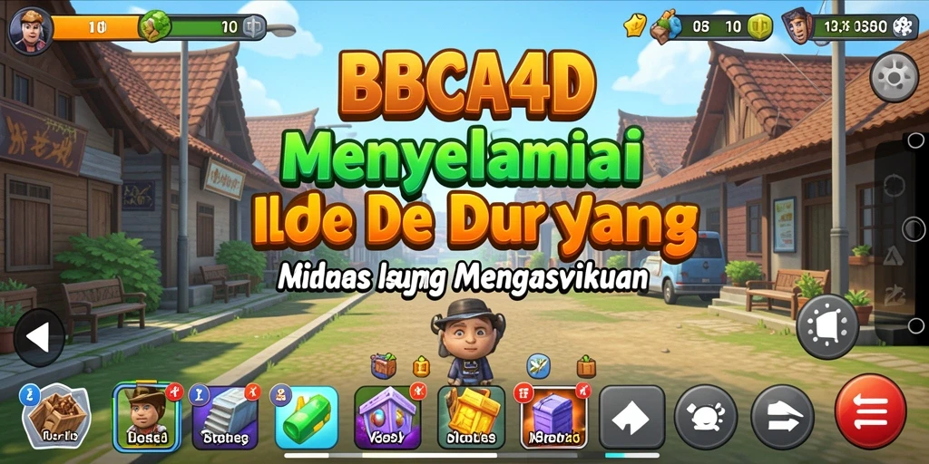 Tampilan gameplay <strong>BBCA4D</strong> menunjukkan karakter yang aktif mengumpulkan sumber daya.