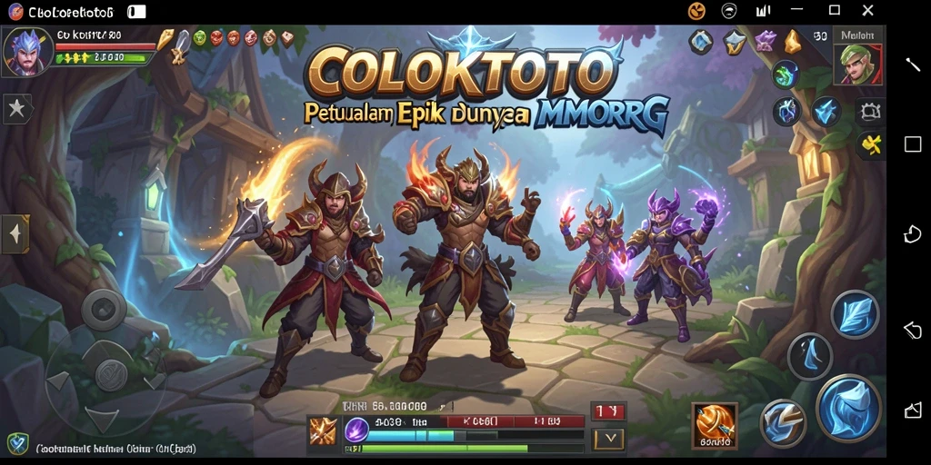Tampilan gameplay COLOKTOTO dengan visual menawan dan petualangan seru.