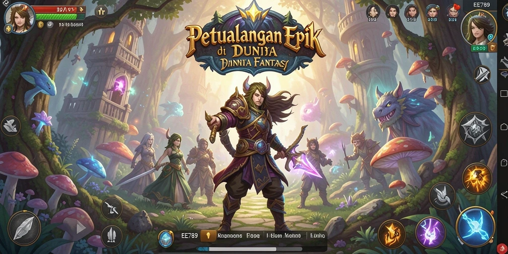 Tampilan gameplay menakjubkan dari EE789 yang menampilkan pertarungan epik.