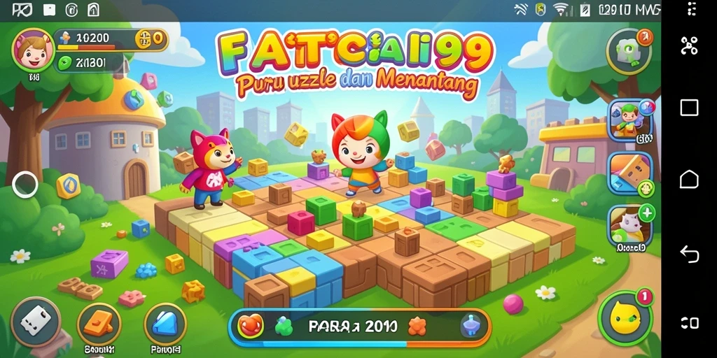 Screenshot gameplay FATCAI99 yang menunjukkan tantangan Puzzle.
