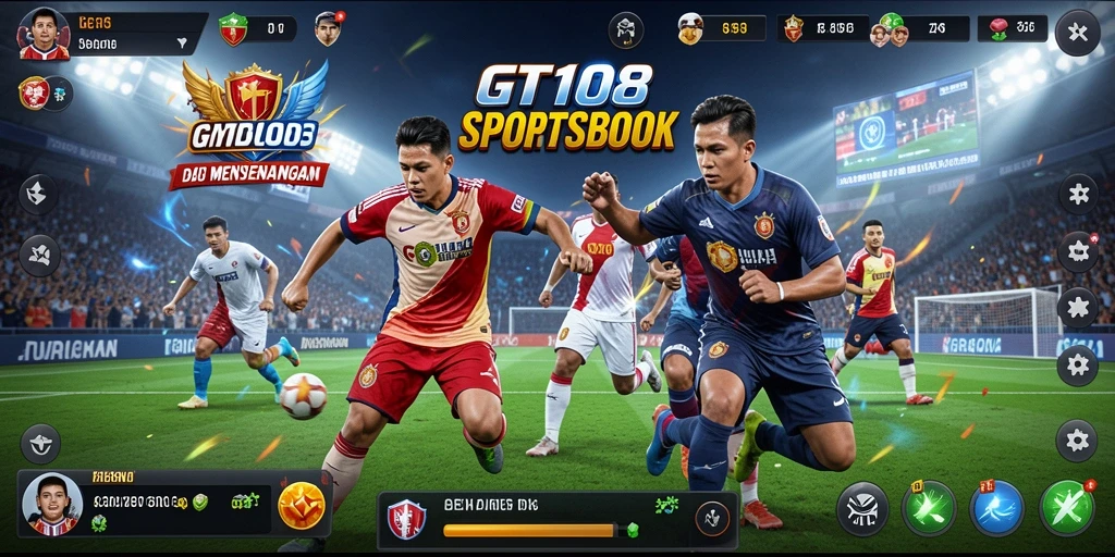 Menampilkan gameplay seru dari GT108 dalam taruhan Sportsbook.