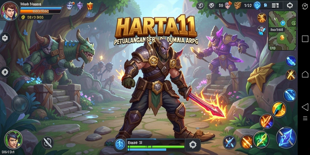 Gameplay HARTA11 yang seru dan penuh aksi dalam dunia ARPG.