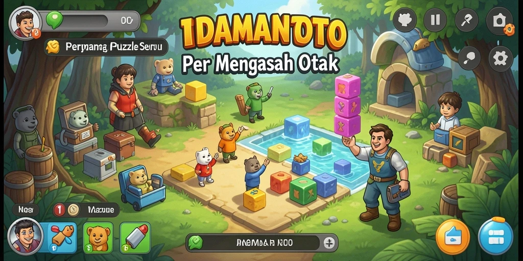 Tampilan gameplay seru dari IDAMANTOTO yang menantang otak.