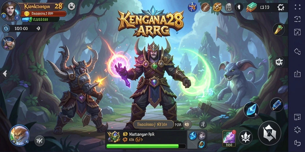 Gameplay menarik KENCANA28 menunjukkan pertarungan epik di dunia fantasi.