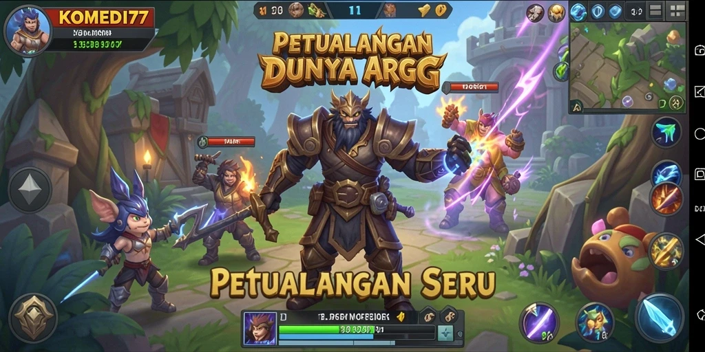 Screenshot gameplay KOMEDI77 menampilkan aksi seru dalam petualangan ARPG.
