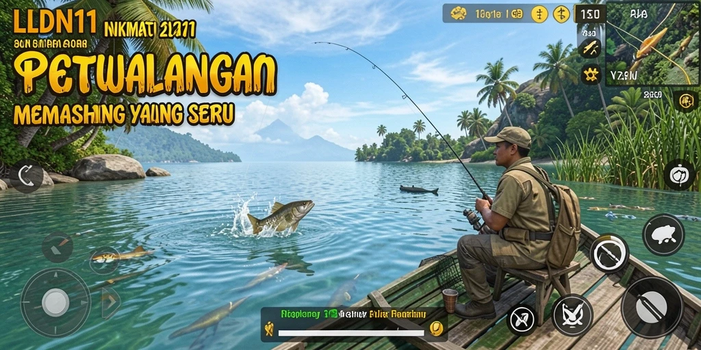Tampilan gameplay seru saat memancing di LDN11.
