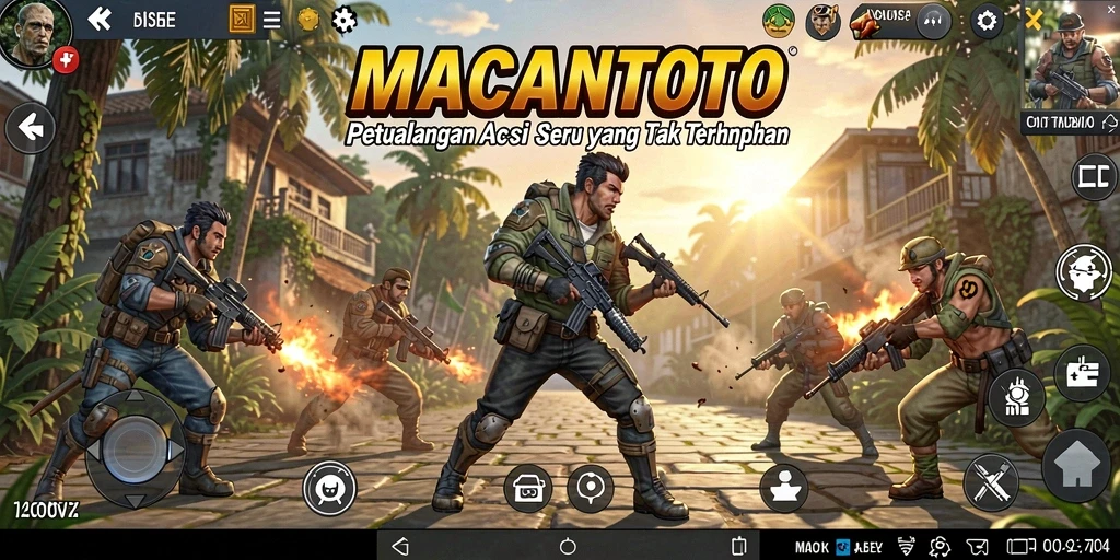 Tangkapan layar utama MACANTOTO menampilkan momen epik dalam aksi permainan.
