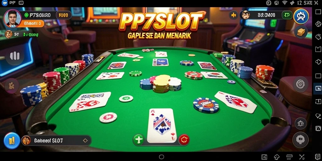 Screenshot utama PP7SLOT menampilkan permainan Gaple yang seru dan interaktif.