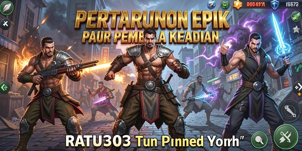 Gambaran menarik dari pertempuran di RATU303 dengan karakter beraksi.