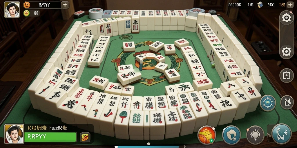 Screenshot gameplay RPYYY menunjukkan aksi seru permainan Mahjong.