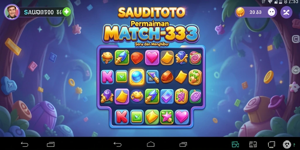 Tampilan gameplay SAUDITOTO yang seru dan penuh warna.