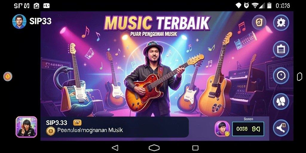 Tampilan gameplay SIP33 yang seru dan interaktif di dunia musik.