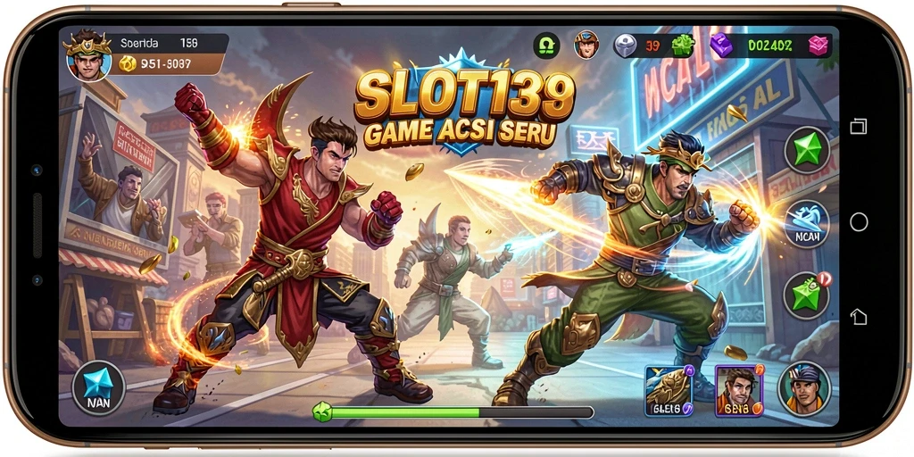 Tampilan gameplay aksi menegangkan di SLOT138 yang memukau.