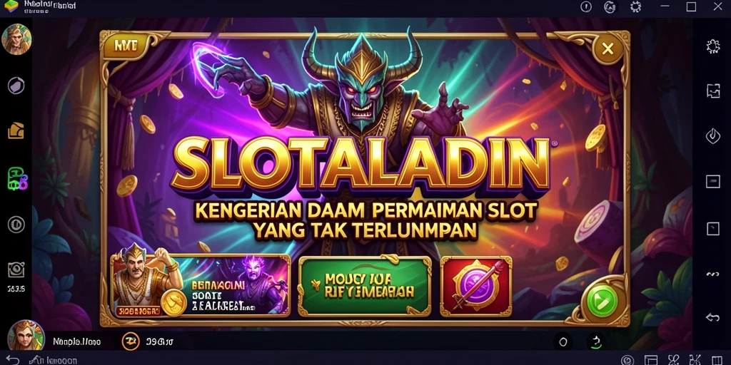 Tangkap momen menegangkan dalam gameplay SLOTALADIN yang menyeramkan.