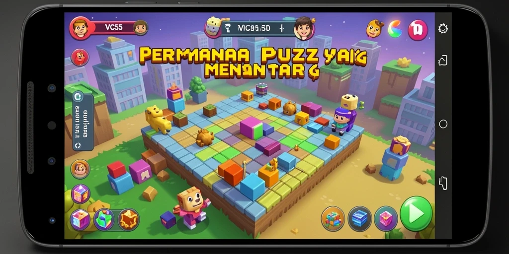Screenshot VC55 menunjukkan gameplay menarik dengan berbagai teka-teki yang menantang.